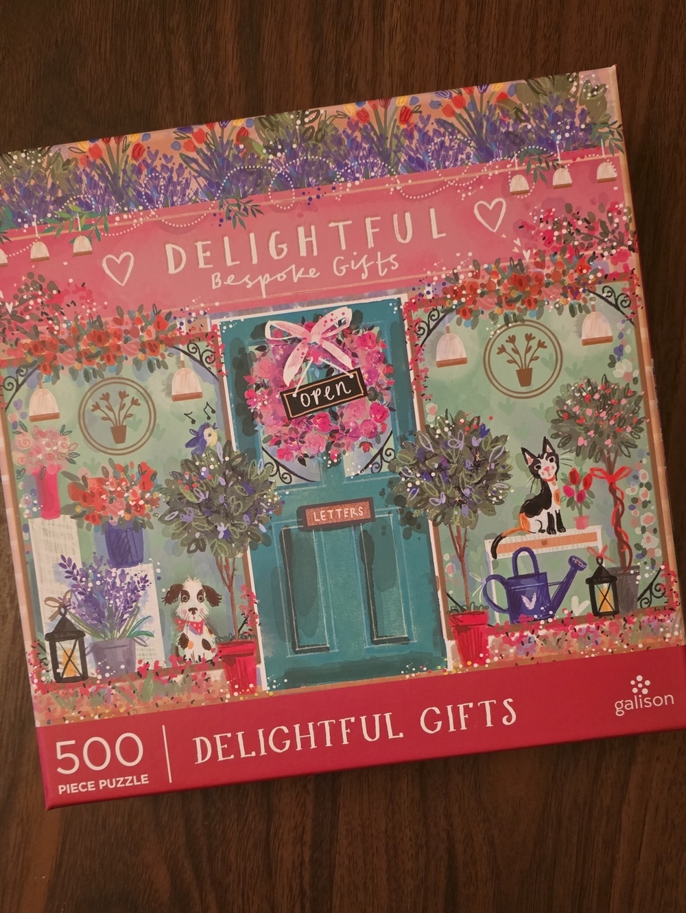 Galison Delightful Gifts 500-Piece Puzzle - Colorful Floral